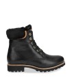 BOTAS DE PIEL CON FORRO INTERIOR DE PELO PANAMA JACK IGLOO TRAV B2 NEGRO