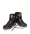 BOTAS DE PIEL CON FORRO INTERIOR DE PELO PANAMA JACK IGLOO TRAV B2 NEGRO