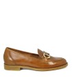 MOCASINES DE PIEL PARA MUJER APLAUSO 1203 CAMEL