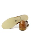 MOCASINES DE PIEL PARA MUJER APLAUSO 1203 CAMEL