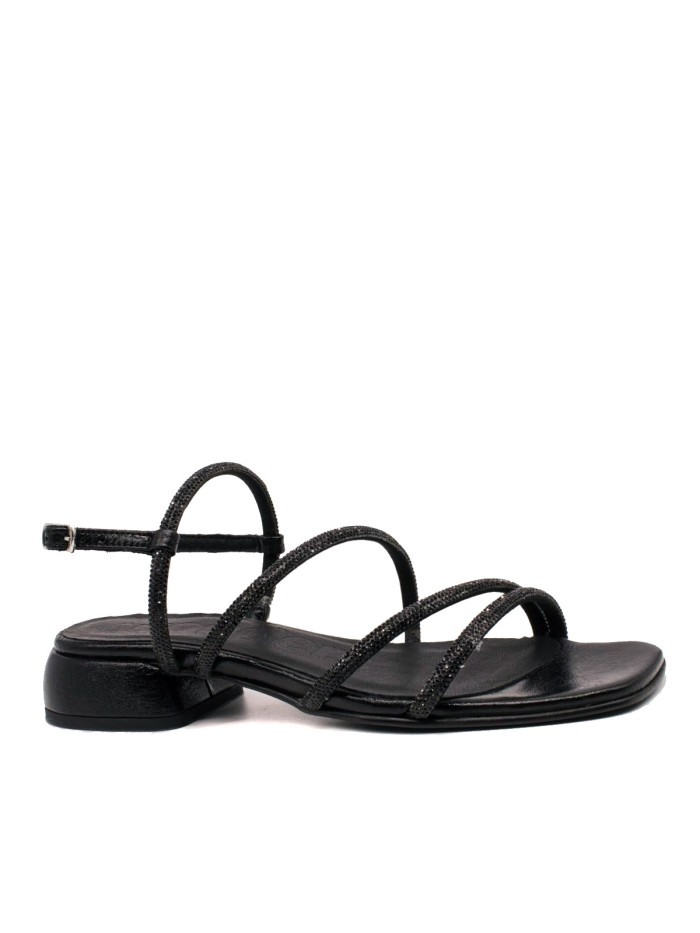 SANDALIAS BRILLANTES WONDERS ZAIDA BT8901 NEGRO