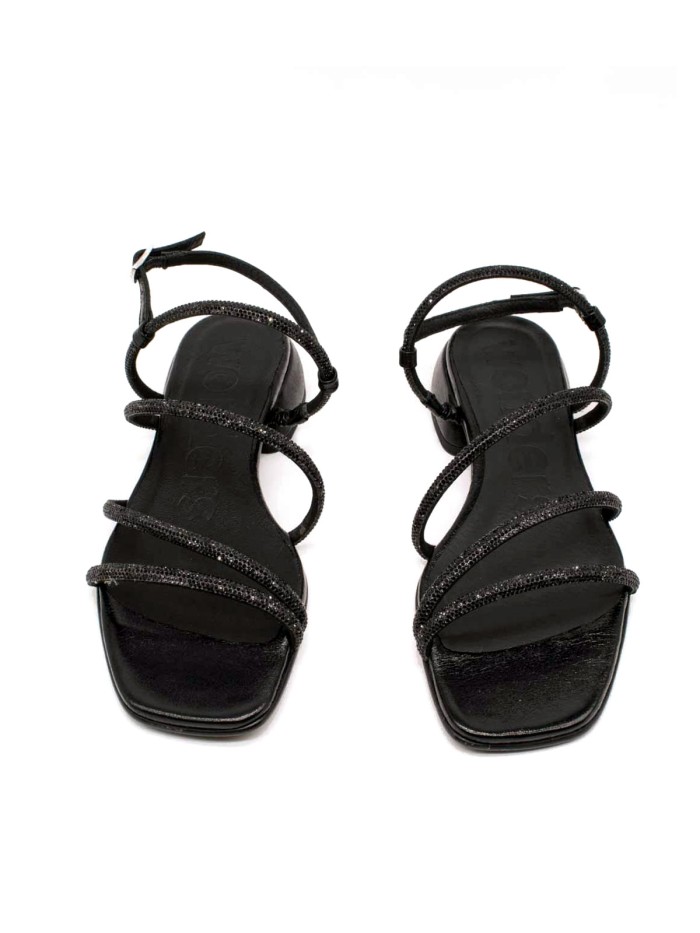 SANDALIAS BRILLANTES WONDERS ZAIDA BT8901 NEGRO